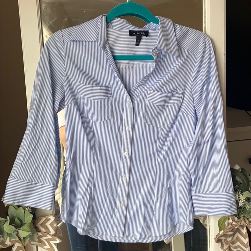 A. Beyer 3/4 sleeve work shirt